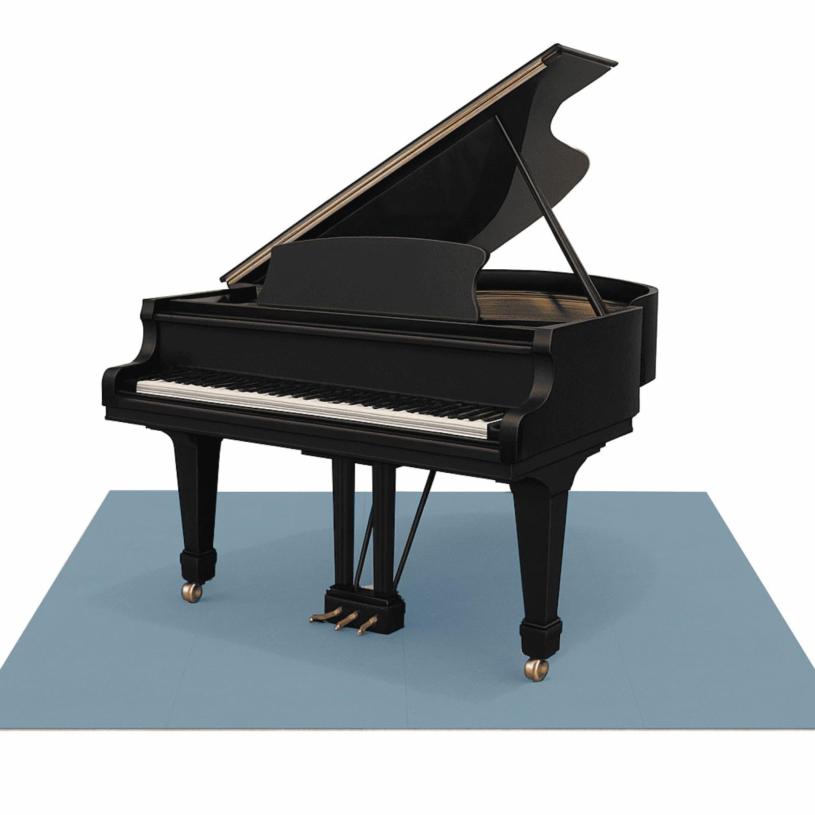 Amazon | ピアリビング 防音マット 簡単防音セット グランドピアノ用